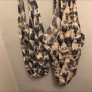 2 Free People Boho Shoulder Tote Crossbody linen